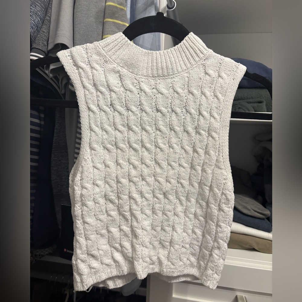 Hippie Rose Cable Chenille Sweater Tank